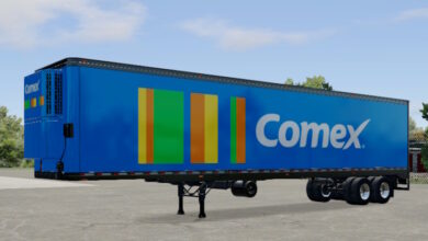 Skin Truck Simulator Big Rigs Reefer Trailer.