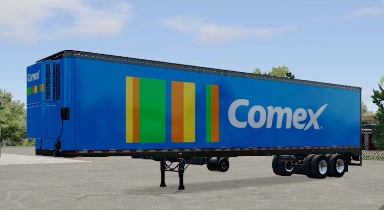 Skin Truck Simulator Big Rigs Reefer Trailer.