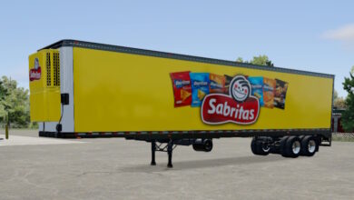 Skin Truck Simulator Big Rigs Reefer Trailer.