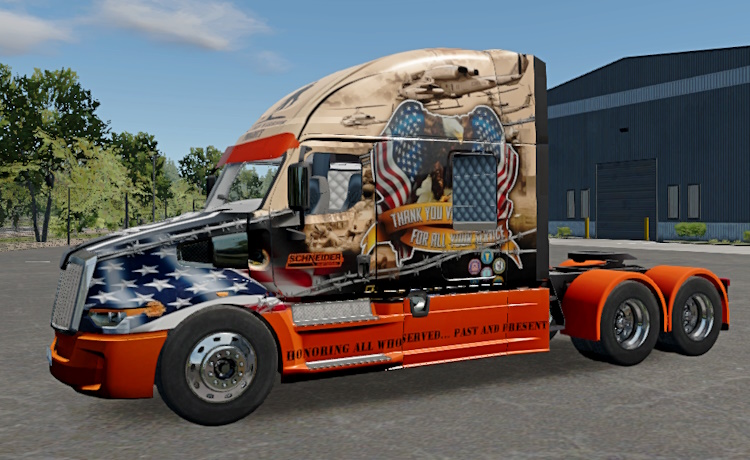 Skin Truck Simulator Big Rigs Western star.