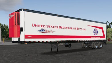 Truck Simulator Big Rigs Skin Reefer Trailer.
