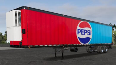 Truck Simulator Big Rigs Skin Reefer Trailer.