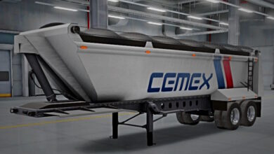 Truck Simulator Big Rigs skin Tipper Trailer.