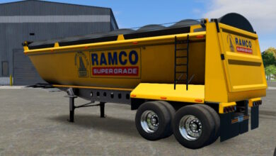 Truck Simulator Big Rigs skin Tipper Trailer.