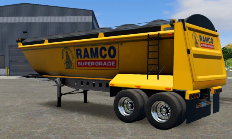 Truck Simulator Big Rigs skin Tipper Trailer.