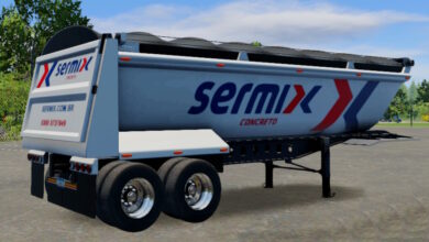 Truck Simulator Big Rigs skin Tipper Trailer.