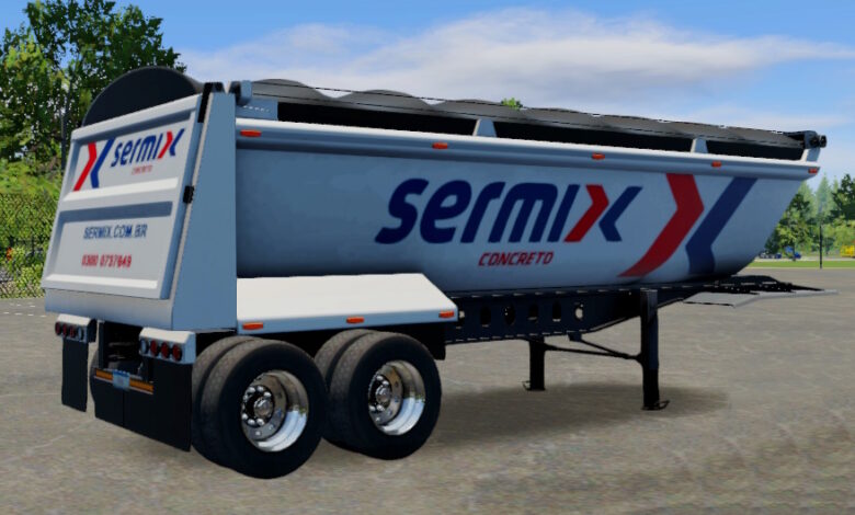 Truck Simulator Big Rigs skin Tipper Trailer.
