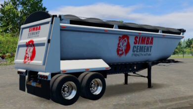 Truck Simulator Big Rigs skin Tipper Trailer.