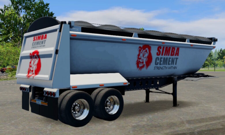 Truck Simulator Big Rigs skin Tipper Trailer.