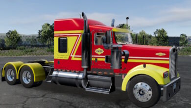 Truck Simulator Big Rigs Skin Kenworth W900