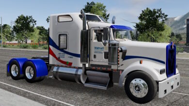 Truck Simulator Big Rigs Skin Kenworth W900.