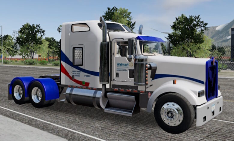 Truck Simulator Big Rigs Skin Kenworth W900.