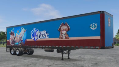 Skin Truck Simulator Big Rigs Box Trailer.