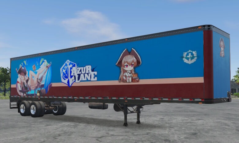 Skin Truck Simulator Big Rigs Box Trailer.