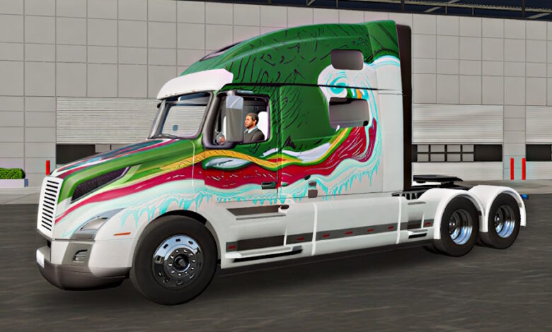 Truck Simulator Big Rigs Volvo VNL Skin.