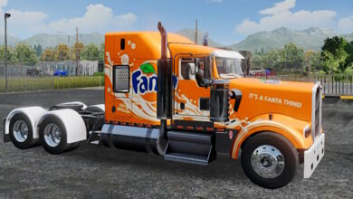 Truck Simulator Big Rigs Skin Kenworth W900.