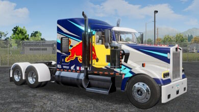 Truck Simulator Big Rigs Skin Kenworth W900.