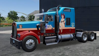 Truck Simulator Big Rigs Skin Kenworth W900.