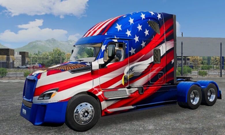 Skin Truck Simulator Big Rigs Freightliner Cascadia.